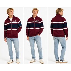 Diadora Track Jacket M Sportswear Heritage Soccer Streetwear Athleisure Retro